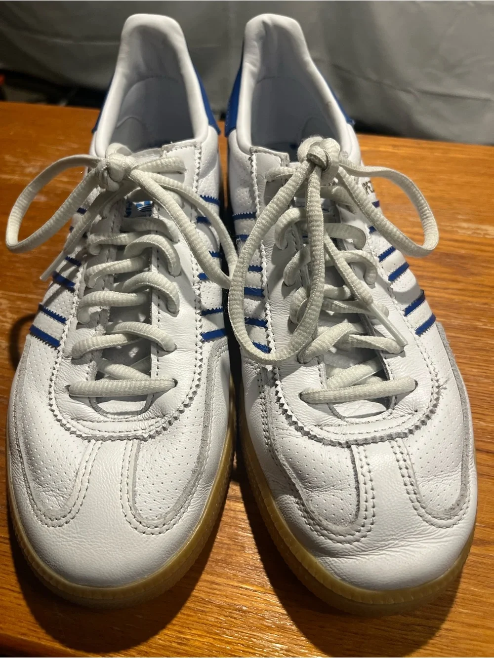 adidas Handball Spezial 'White Blue Gum' Men’s Classic Retro Sneakers US 6 1/2